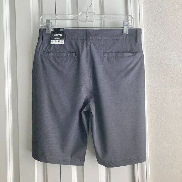Hurley Men's Hybrid printed walk shorts 4-way stretch Gray NWT size 28 - Picture 6 of 9